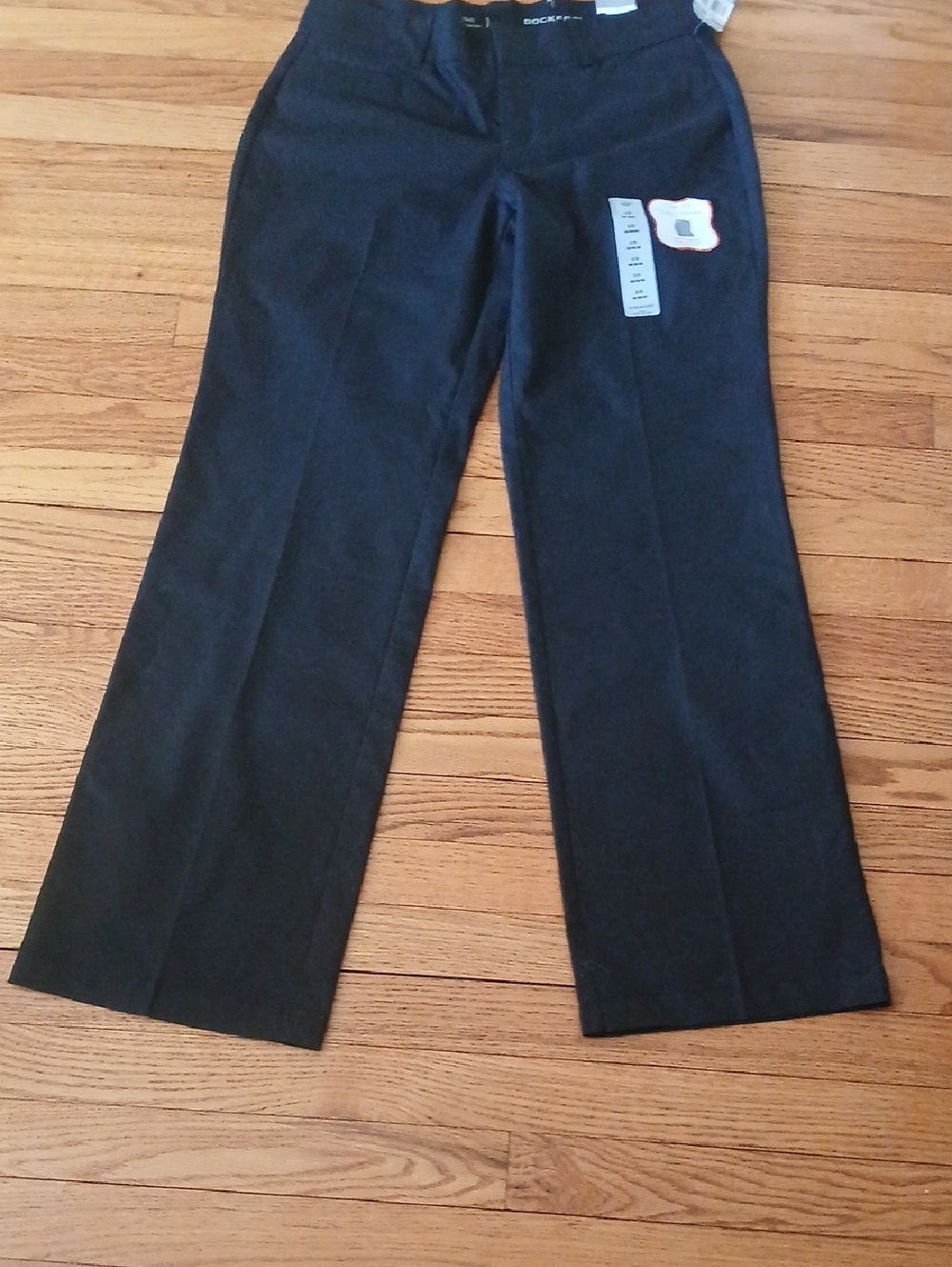 NWT Dockers Black Straight-Leg Work Pants Women's Size 10 - Picture 5 of 10